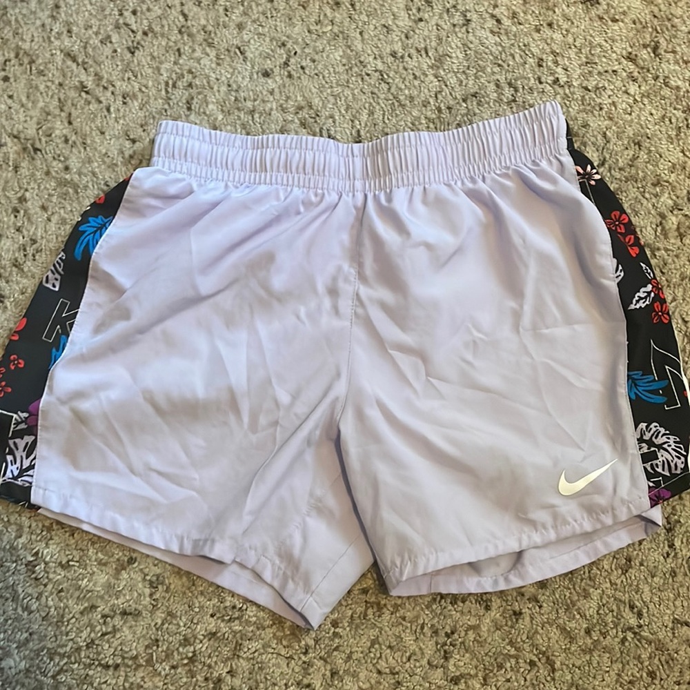 Purple Nike girls size XL active wear shorts
